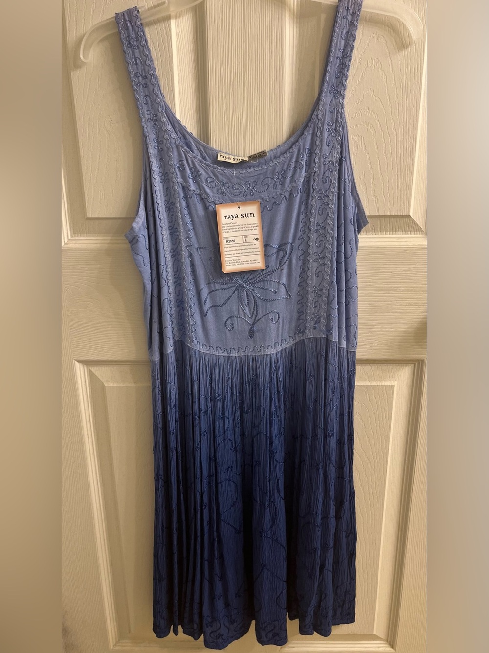 Raya Sun Blue Ombre Sundress NWT